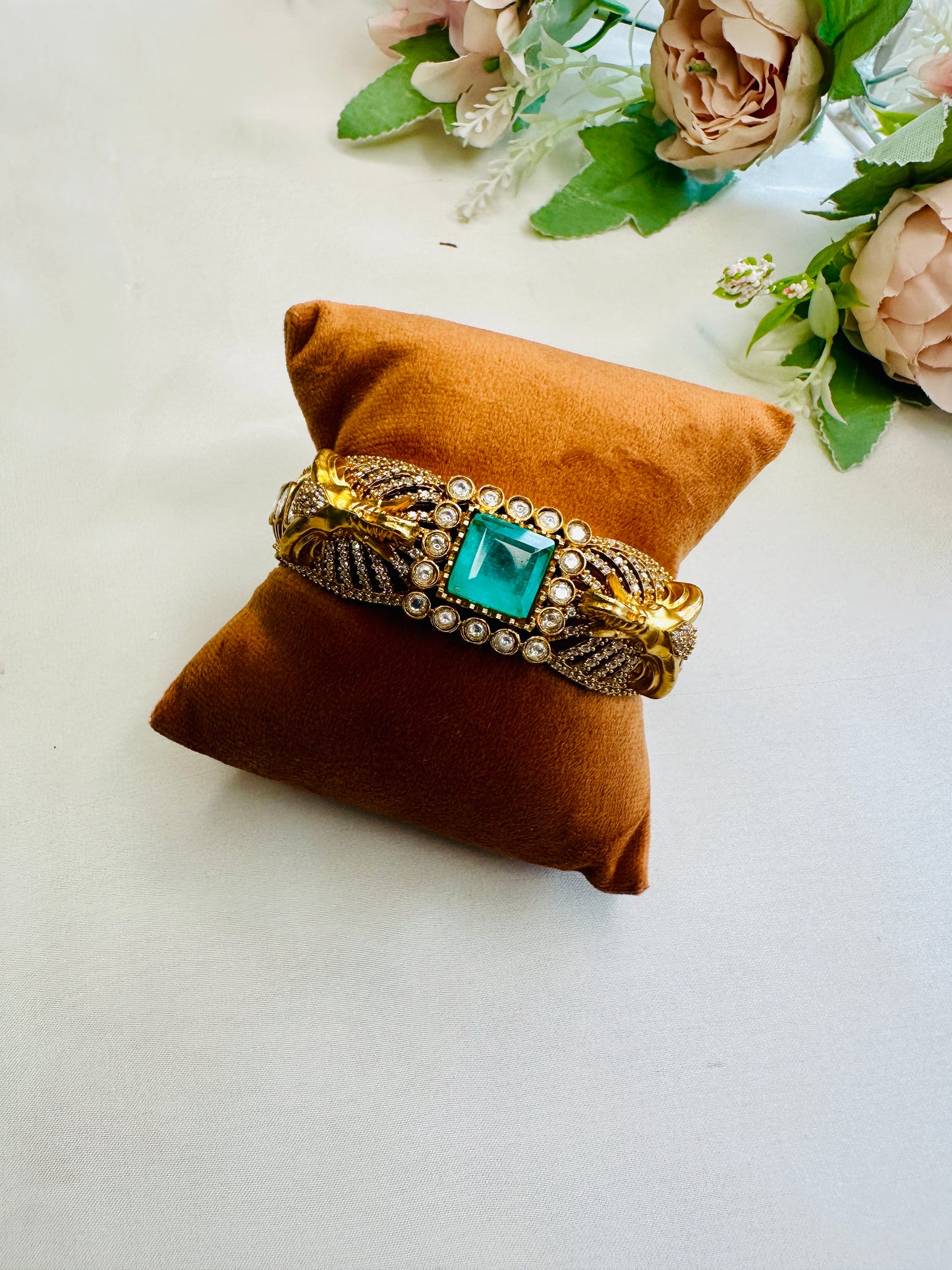 Elephant Motif Doublet Stone Bracelet