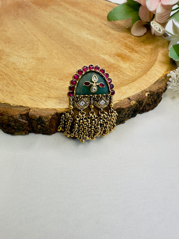 Rajwadi Tassel Finger Ring