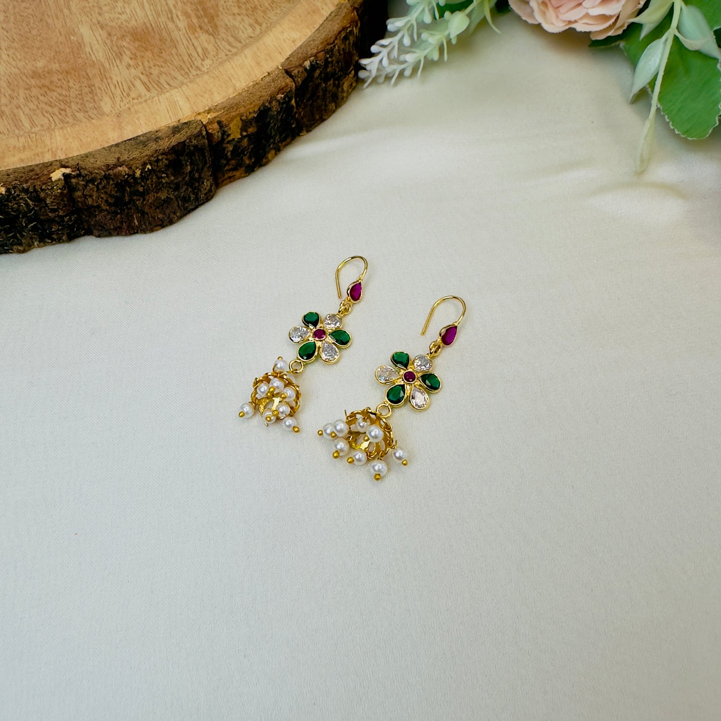 Lightweight Polki Jhumki