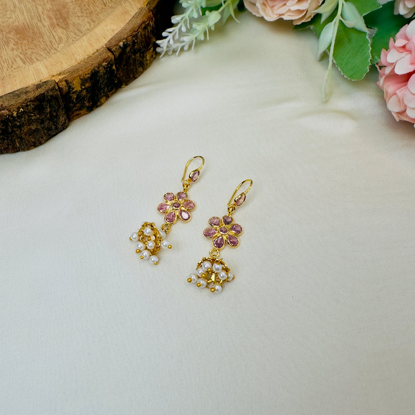 Lightweight Polki Jhumki