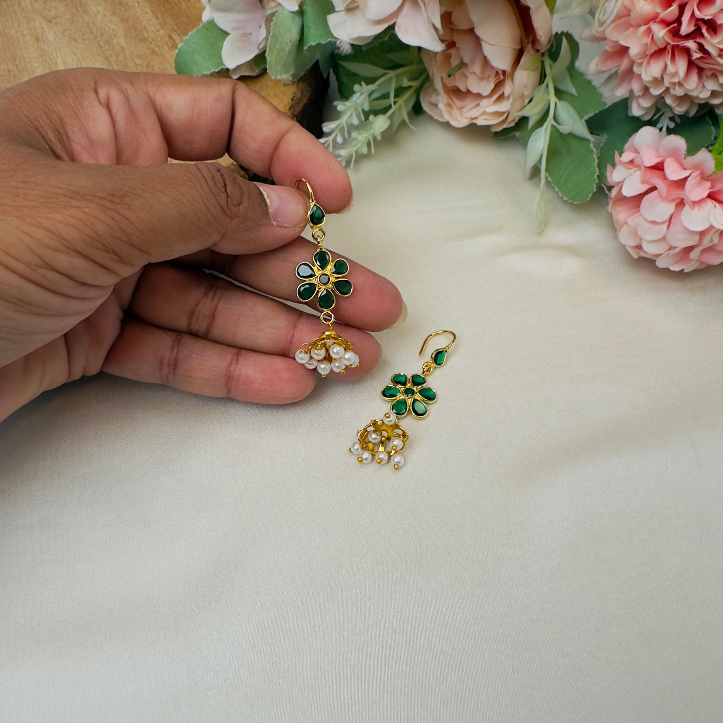 Lightweight Polki Jhumki