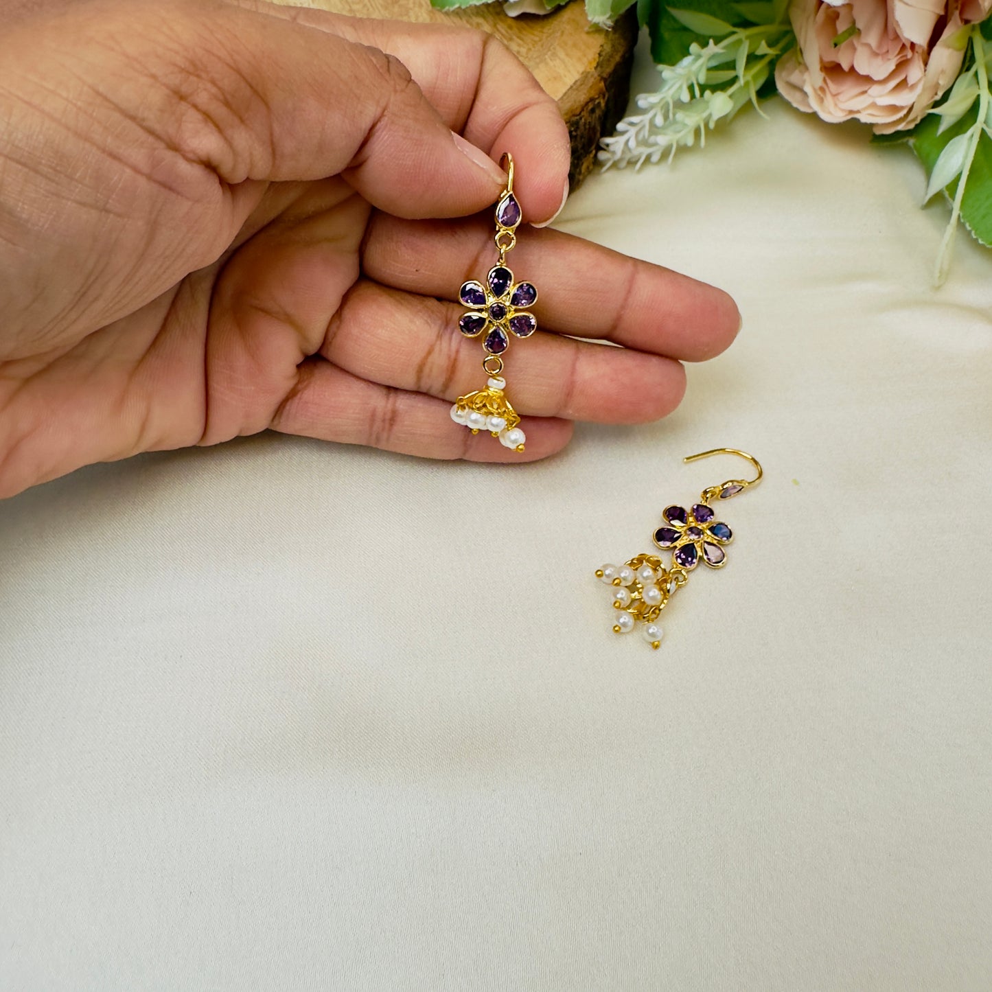 Lightweight Polki Jhumki