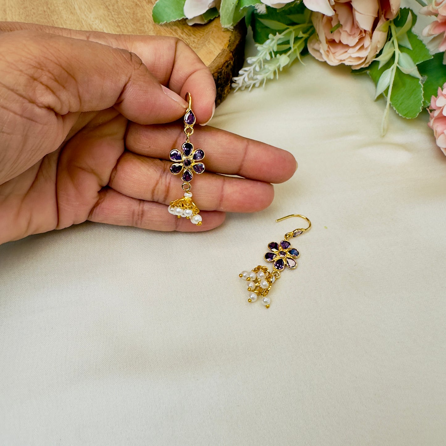 Lightweight Polki Jhumki
