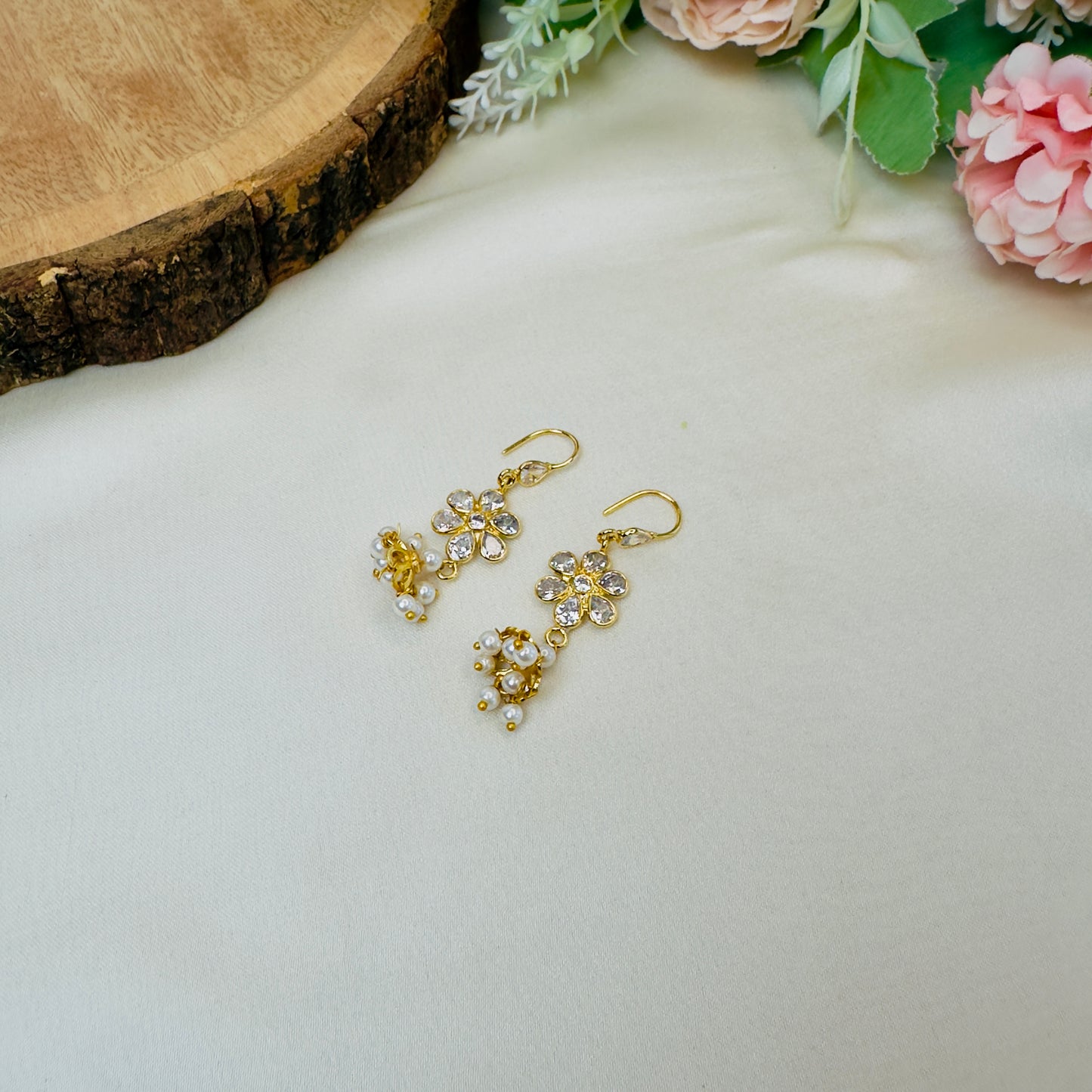 Lightweight Polki Jhumki