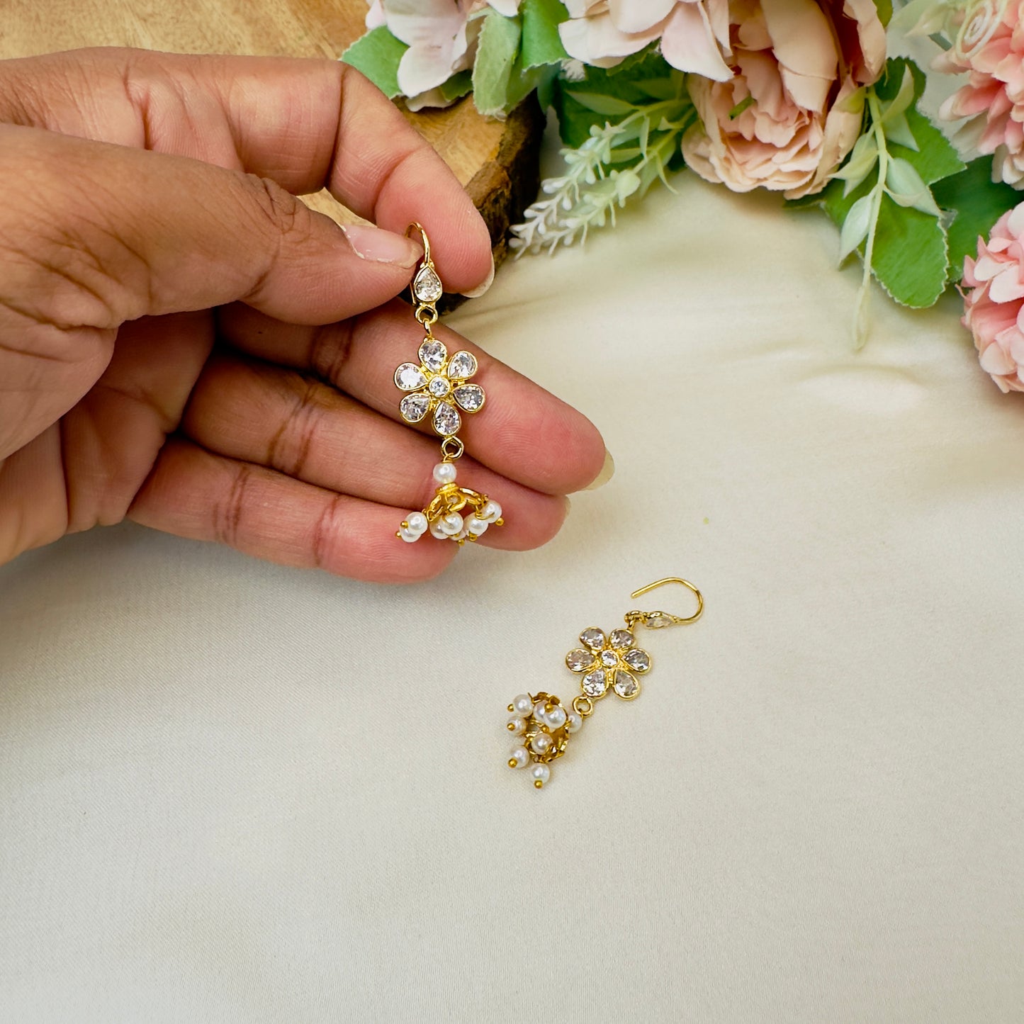 Lightweight Polki Jhumki