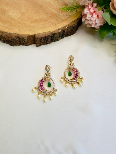 Beautiful Sleek Circle Drop Earrings
