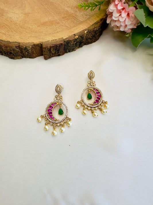 Beautiful Sleek Circle Drop Earrings