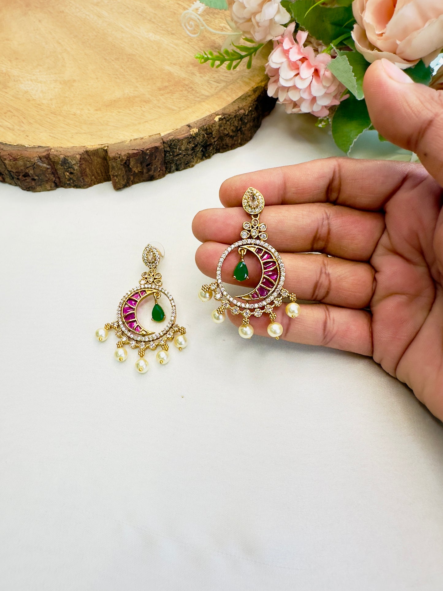 Beautiful Sleek Circle Drop Earrings