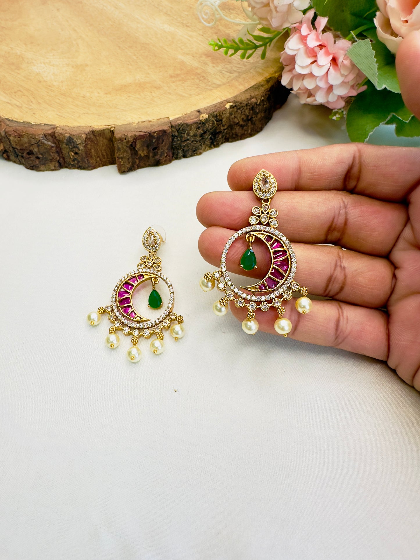 Beautiful Sleek Circle Drop Earrings