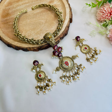 Brand Inspired Silver Replica Hasli Set