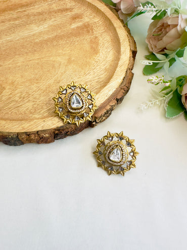 Oversized Moissanite Studs