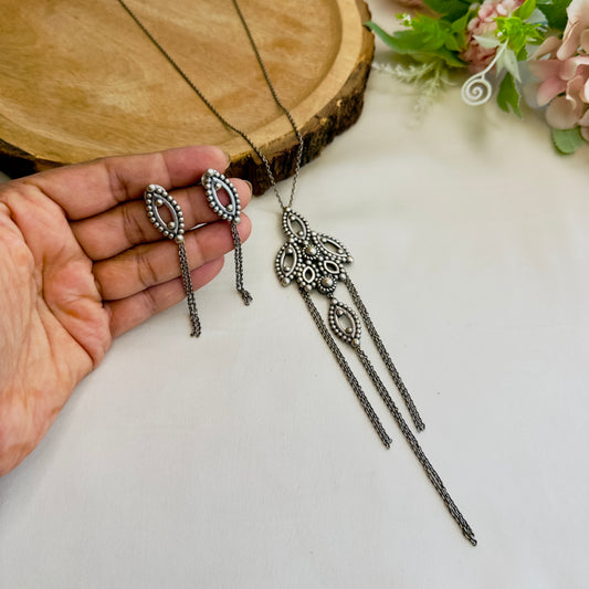 Silver Replica Pendant Set