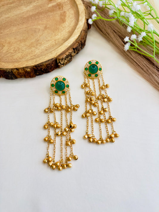 Mid Length Kashmiri Earrings