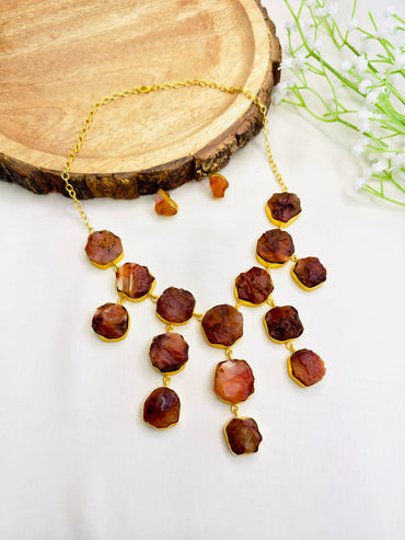 Natural Stone Necklace Set