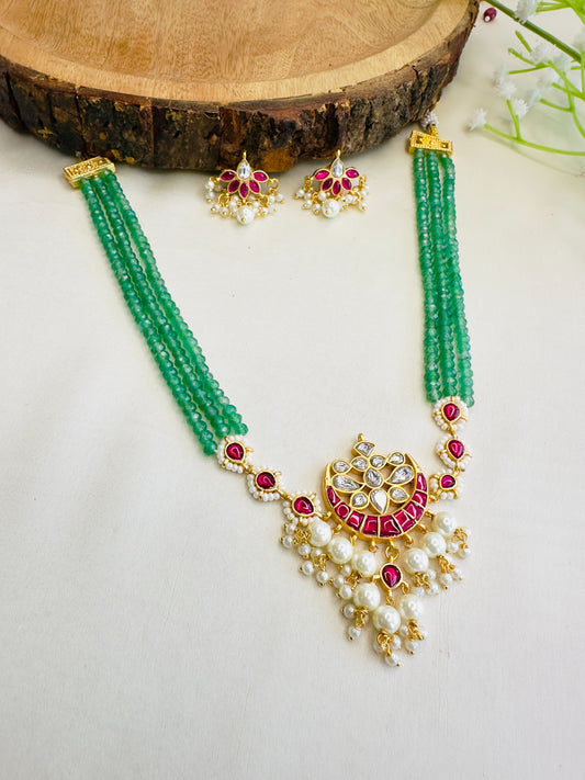 Jadau Pendant Necklace/Choker Set
