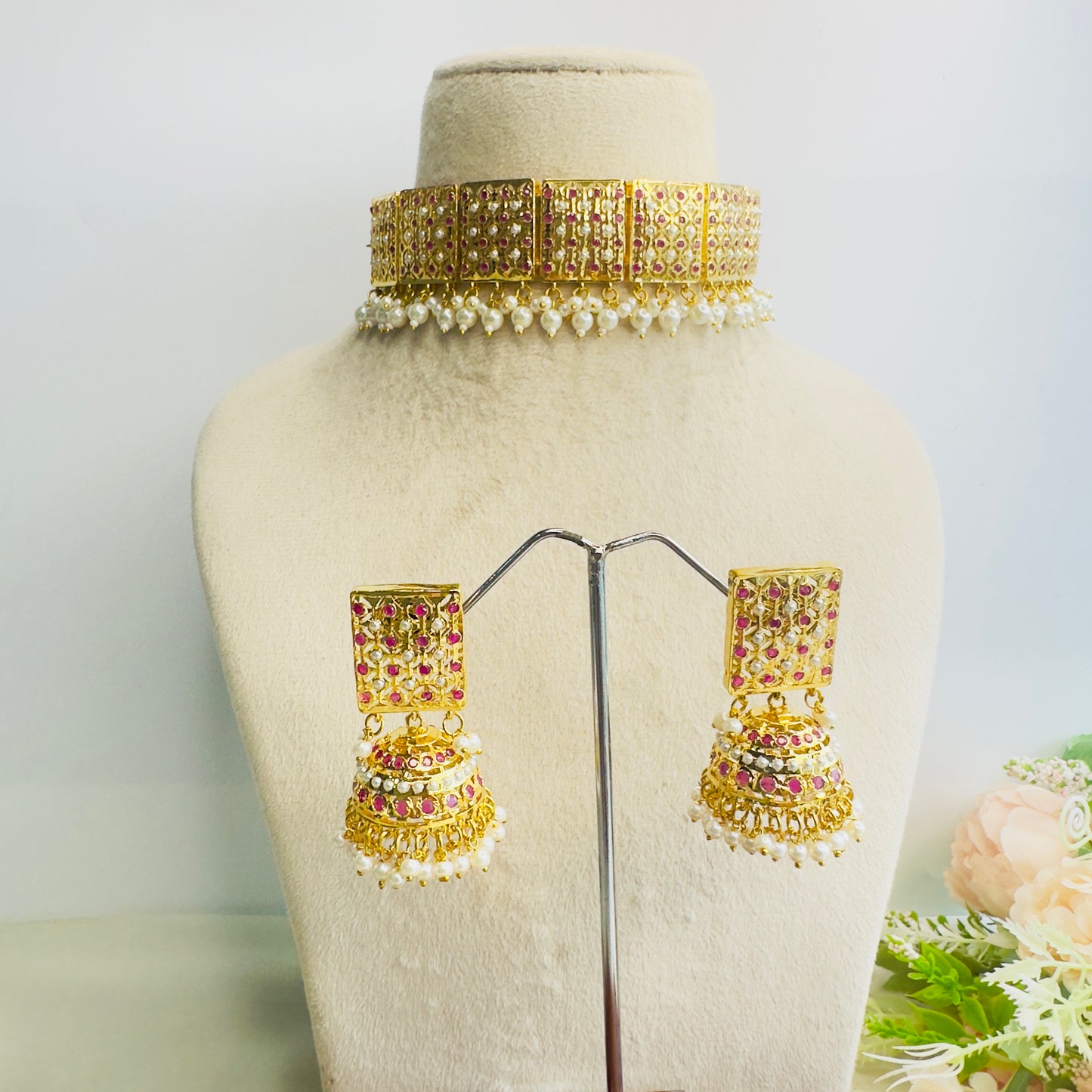 Hyderabad Jadau Choker Set