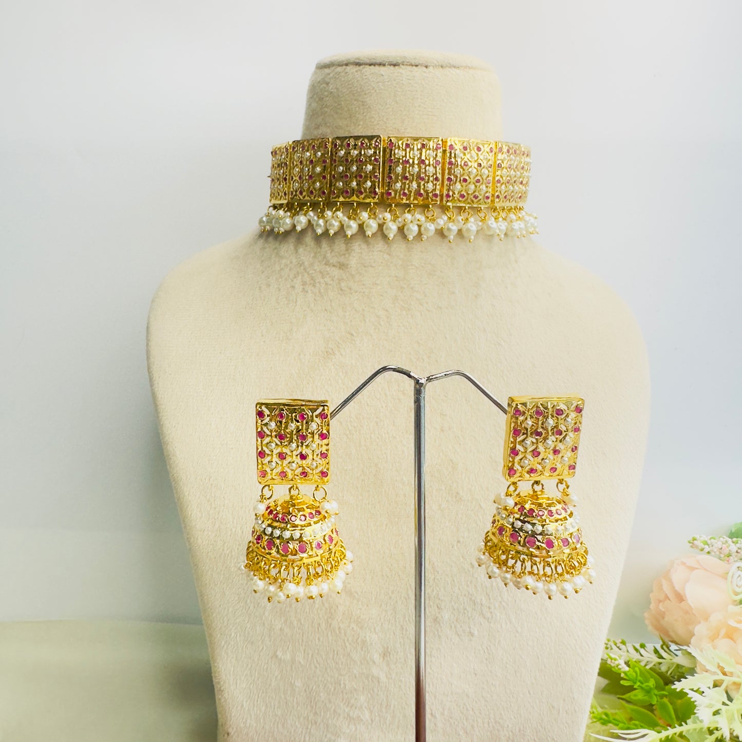 Hyderabad Jadau Choker Set