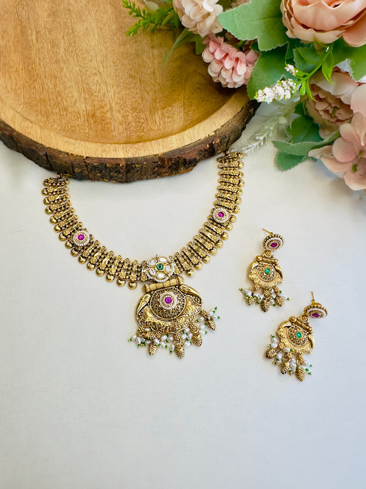 Rajwadi Short Necklace