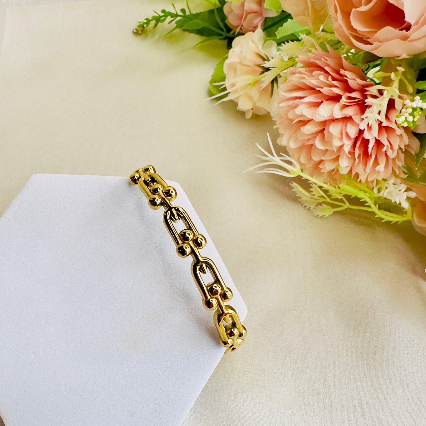 Stainless Steel Interlocked Bracelet
