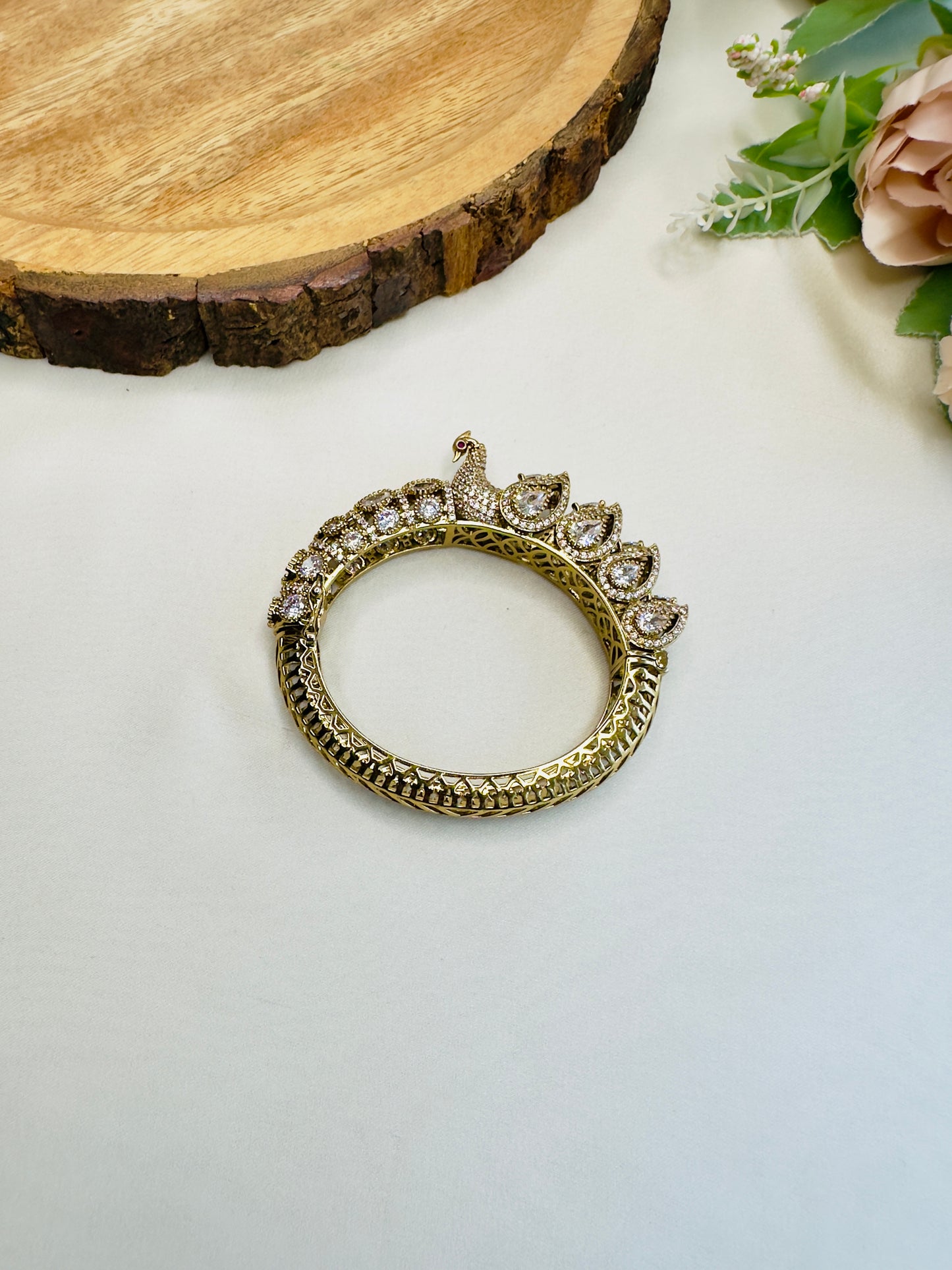 Peacock Clear Bracelet