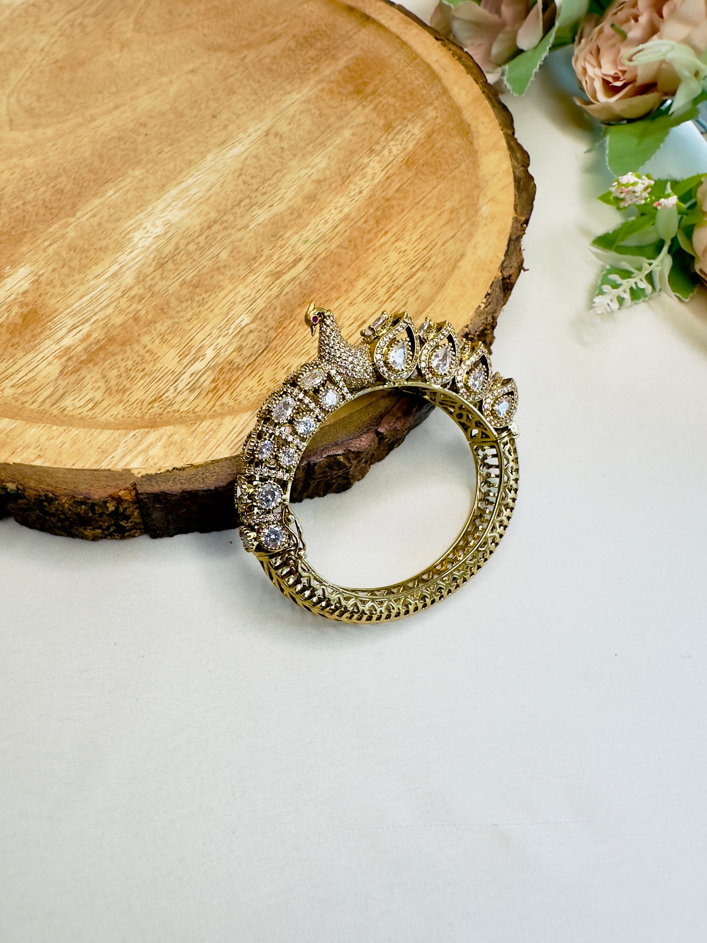 Peacock Clear Bracelet