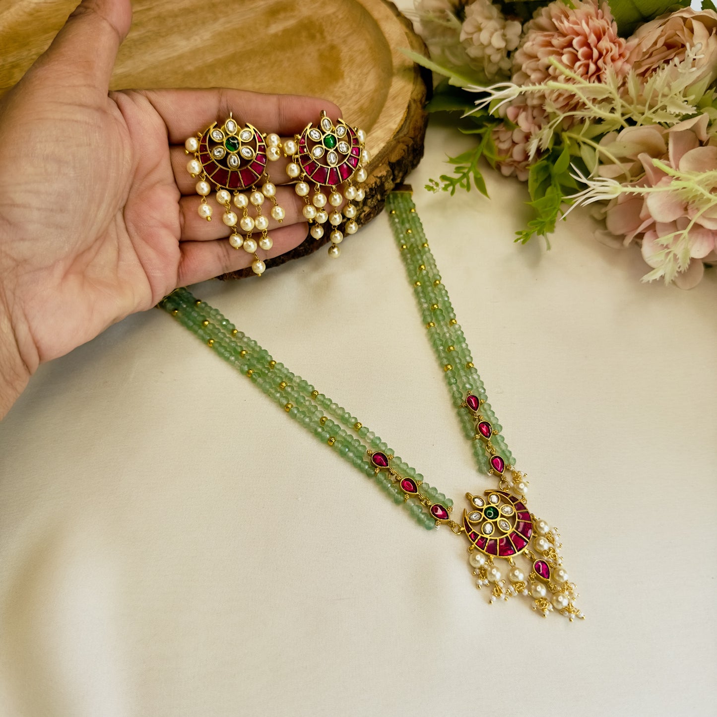 Chandbali Jadau Necklace Set