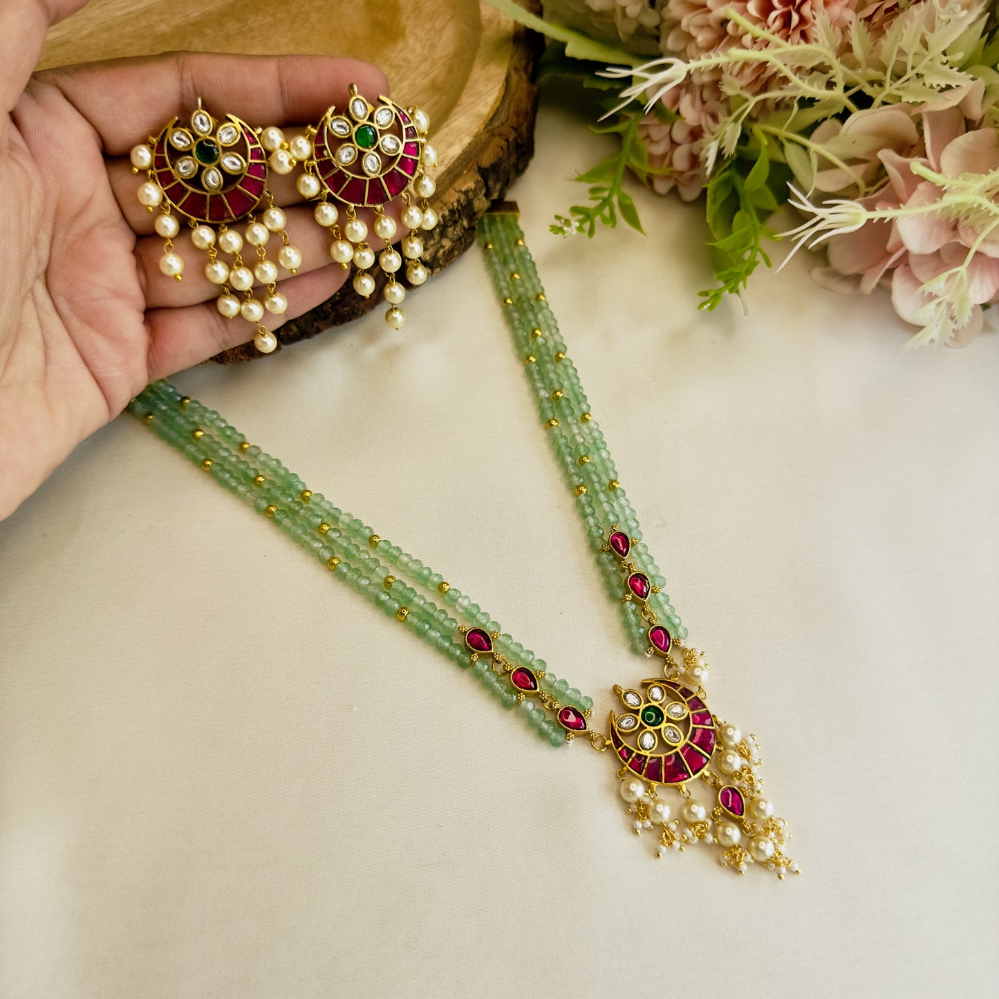 Chandbali Jadau Necklace Set