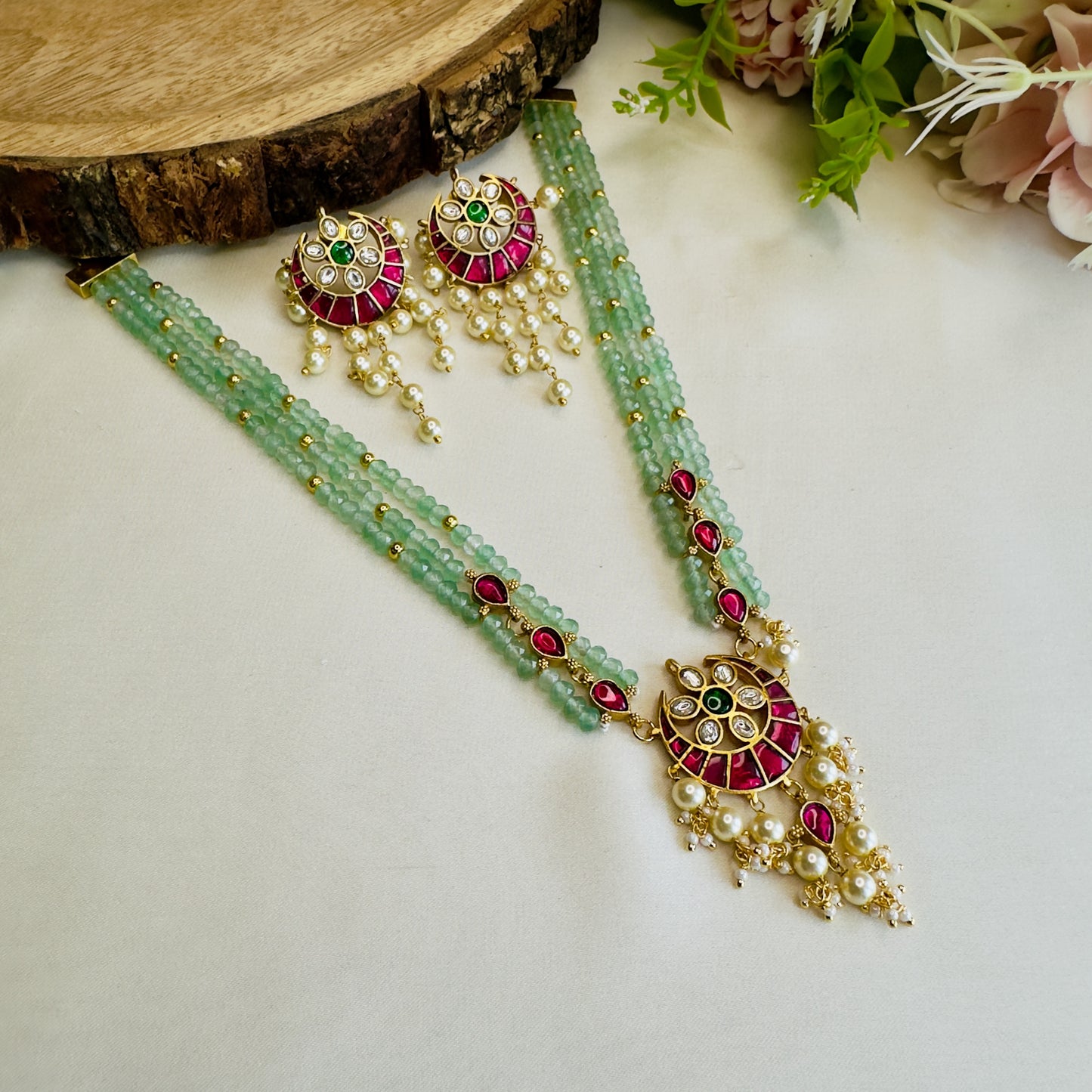 Chandbali Jadau Necklace Set