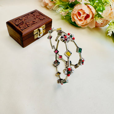 Delicate Silver Replica Bangles