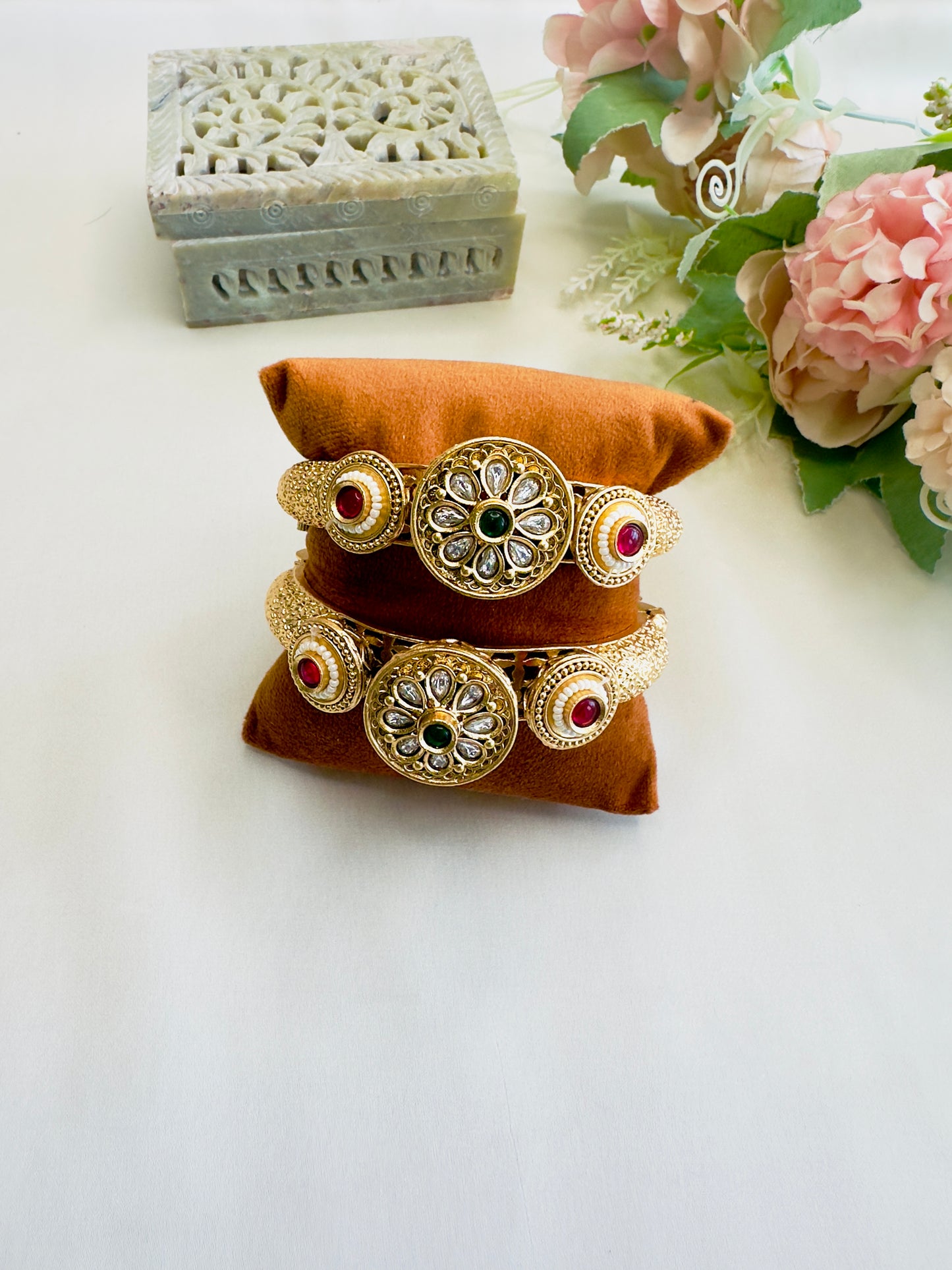 Three Jhumki Bangles Set