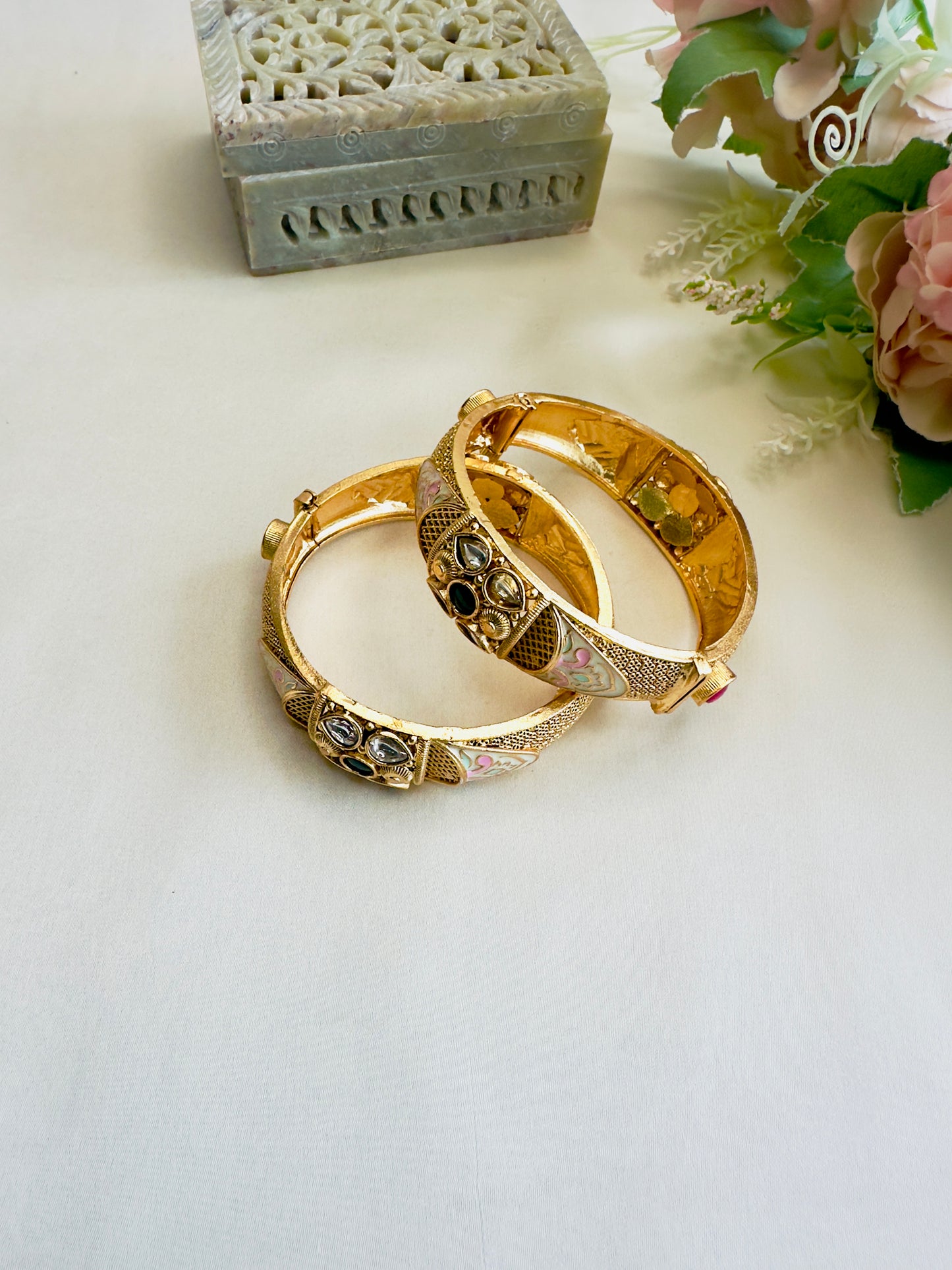 Meenakari Rajwadi Bangles