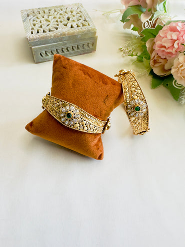 Beautiful Flower Motif Bangles