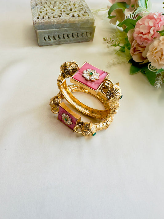 Elephant Motif Openable Bangles