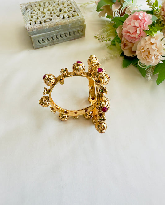 Ruby Green stone Bangles