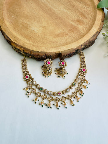 Two Layer Necklace Set