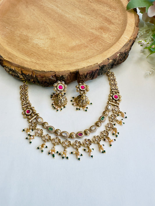 Two Layer Necklace Set
