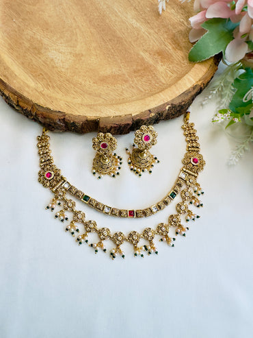 Two Layer Necklace Set