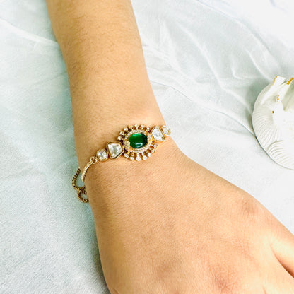 Moissanite Green Bracelet