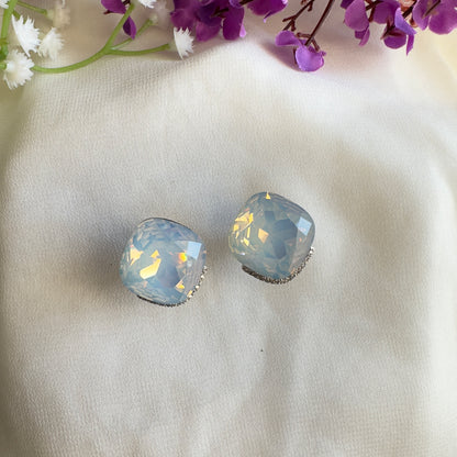 Snow White Swarovski Stud Earrings