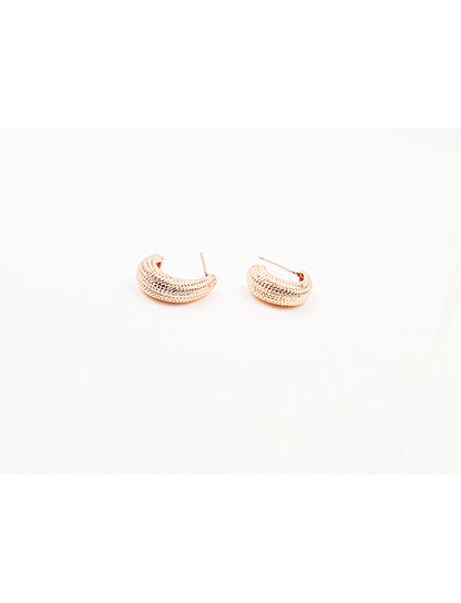 Rose Gold loop hoop earring