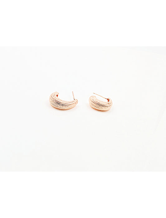 Rose Gold loop hoop earring