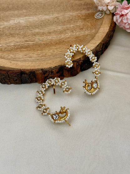 Peacock Pearl Earcuff