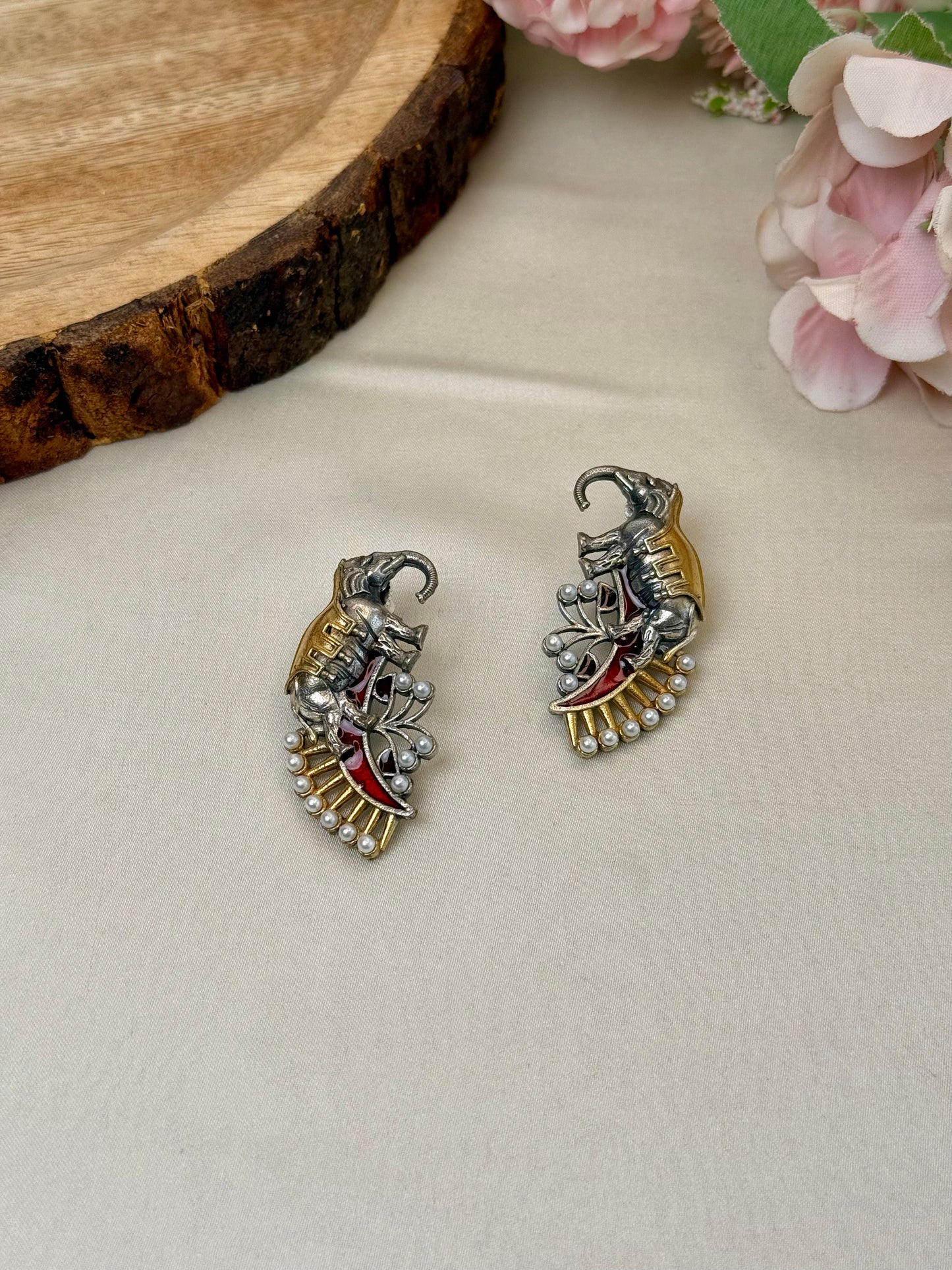 Elephant Dual tone Studs