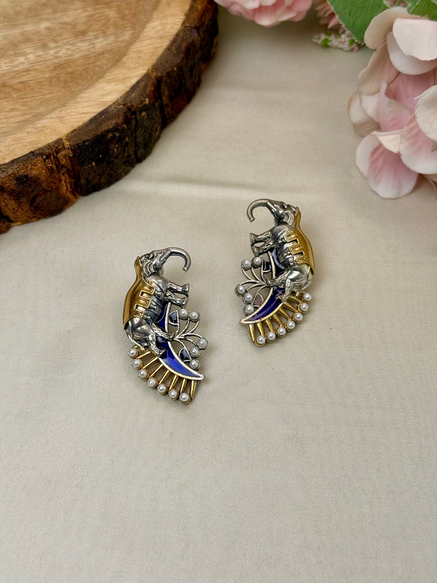 Elephant Dual tone Studs