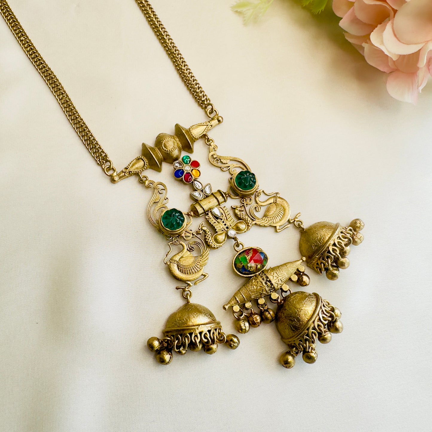 Kundan Semi precious stone necklace