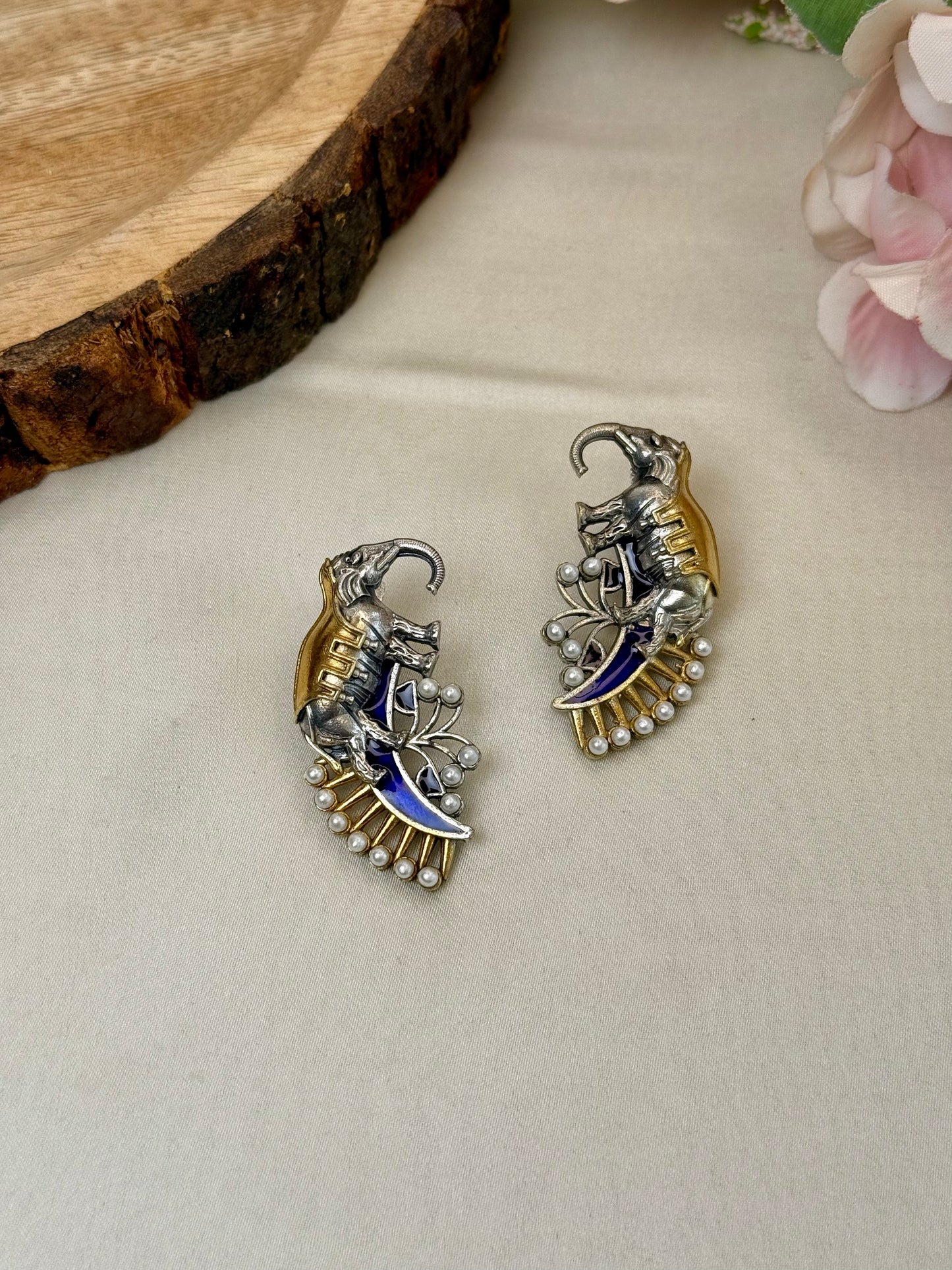 Elephant Dual tone Studs