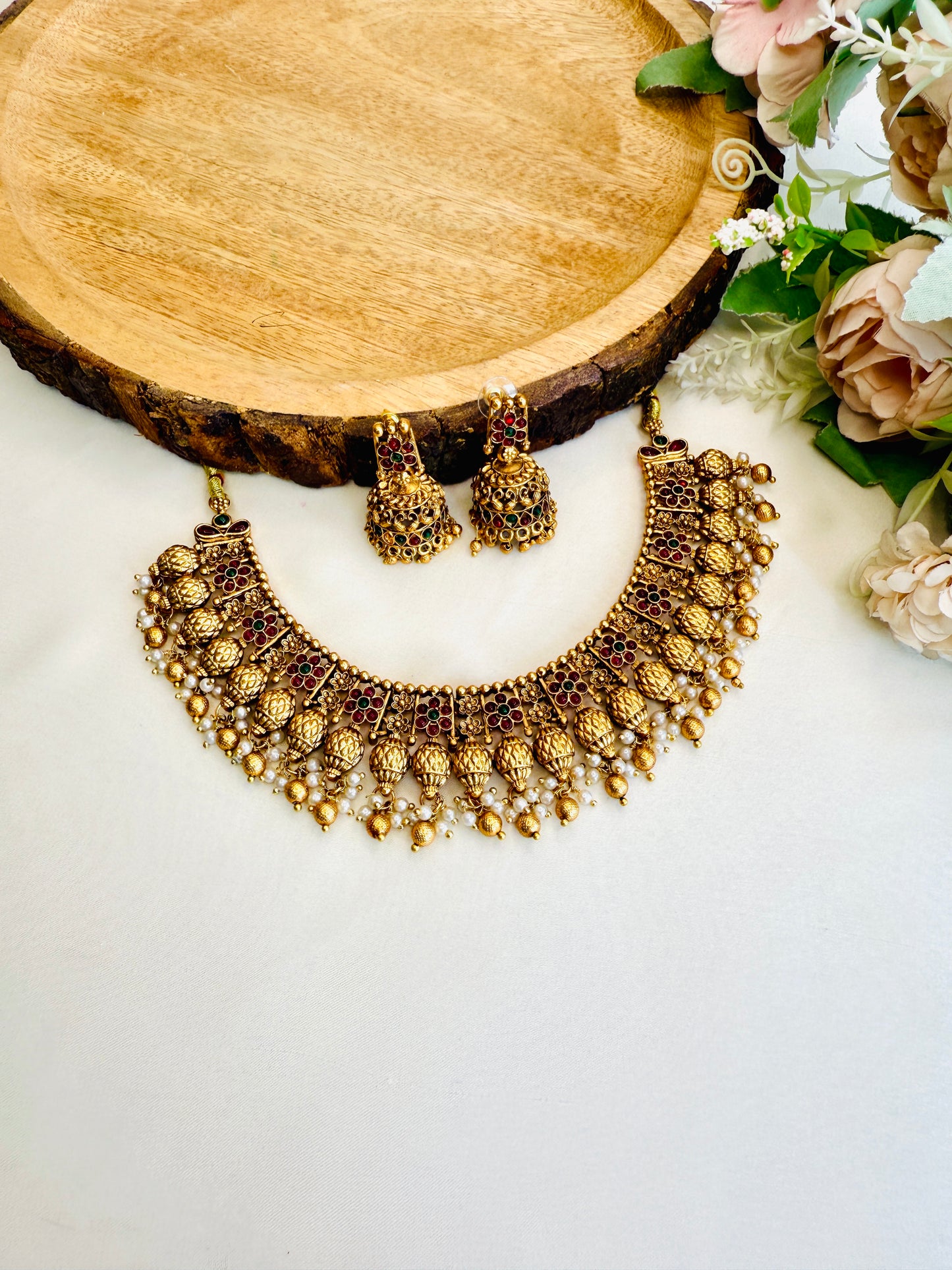 Necklace Set with Jhumki Earrings