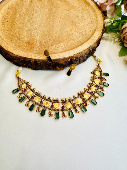 Green Ruby Choker Set