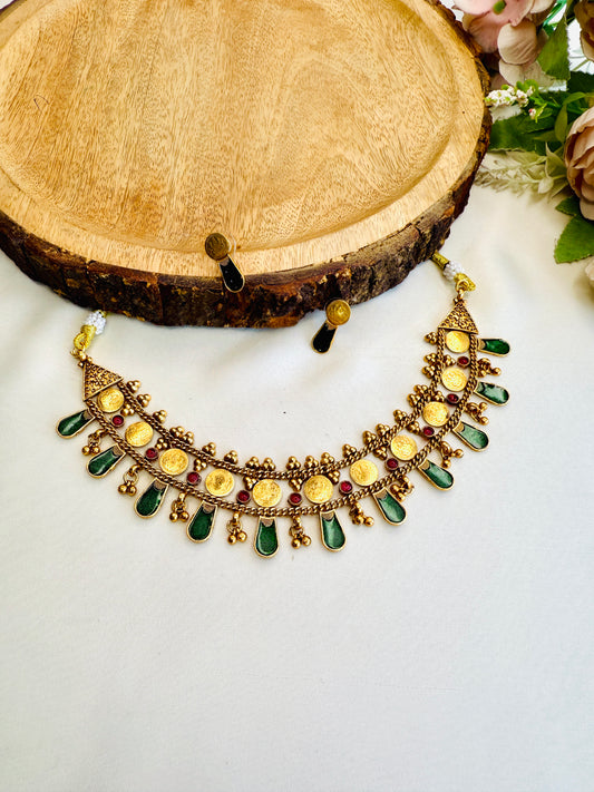 Green Ruby Choker Set