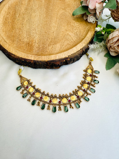 Green Ruby Choker Set